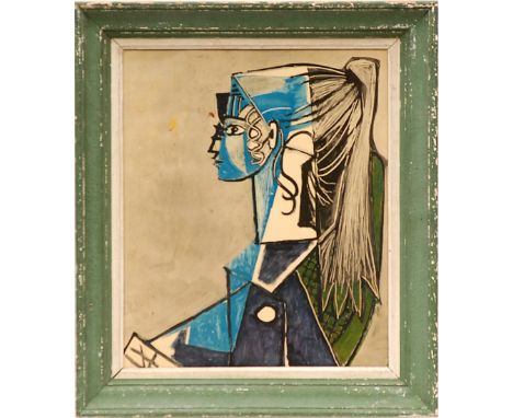 PABLO PICASSO 'Jacqueline', lithograph, 55cm x 43cm, framed and glazed.