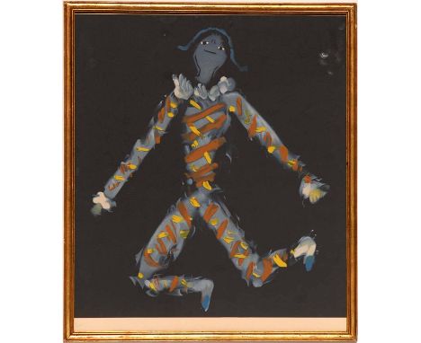 JEAN COCTEAU 'The Harlequin', lithograph, numbered, edition: 100, 68cm x 58cm, framed and glazed.