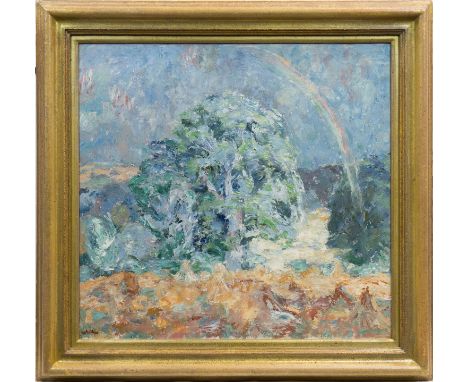 * SIR WILLIAM GILLIES CBE LLD RSA PPRSW RA (SCOTTISH 1898 - 1973), THE RAINBOWoil on canvas, signed61cm x 66cm (24 x 26 inche