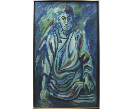 * DAVID TONER,PORTRAIT OF A MANoil on canvas114cm x 63cmFramed and under glass.