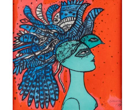 CORNEILLE (1922-2010) Lithograph, Epreuve D'Artiste, 1977.&nbsp;Dimensions:(W:29 x H:29 cm)