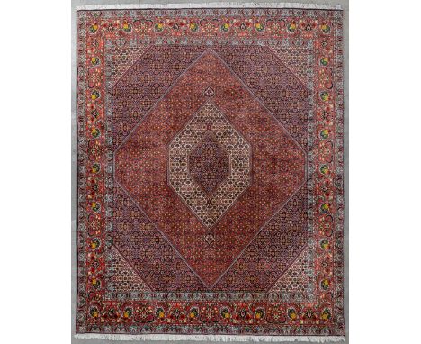 An Oriental hand-made carpet, Bidjar.Dimensions:(D:305 x W:256 cm)