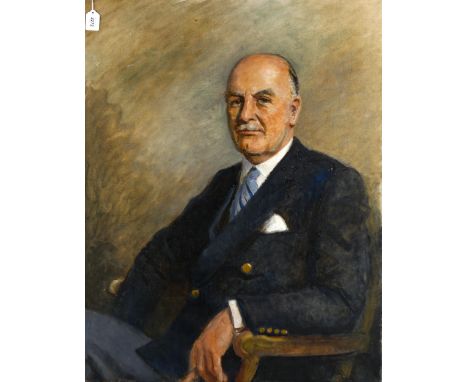 Oil on canvas, circa 1930s, portrait of a gentleman, unsigned, 91cm x 70cm, unframedGood condition 