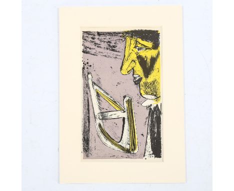 Robert Colquhoun (1914-1962), lithograph, Doubt (from Poems of Sleep and Dreams), printed by W.S.Cowell, Ipswich, 1947, 18cm 