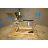 Aprox. 52" W x 23" W x 34" H Tablet Roller / Inspection / Feeder Station, with 7.75" W Roller