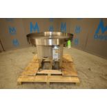 Garvey 48" x 36" H Round Conveyor Accumulation Table, Model 1500, SN 24116, with Lenze AC Tech