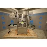 S/S Sleeve Applicator Machine, (No ID Plate), Set up with 1.75" W Sleeve Roll, Panasonic FP-XH