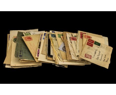 Postal History Collection - 90 items, dated between 1860s and 1950s.  An interesting item, please see images.