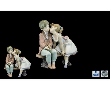 Lladro - Society Club 1985 - 1995 Anniversary Hand Painted Porcelain Figure Group ' Ten and Growing ' Model No 7635. Designer