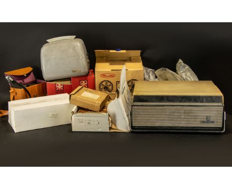 Camera 8mm Film Interest And Related Items To Include 8mm Minette Viewer Editor M-2, Paterson Darkroom Lamp &amp; Developing 