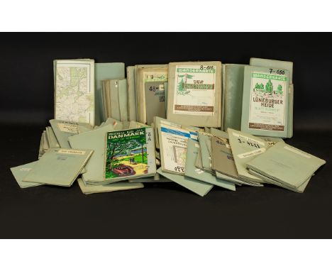 German Ordnance Survey Maps. Large Quantity of 1960s maps, over 115 plus,  to include 33-2523 Harsefeld, Hamberg 53, 3-805 Kr
