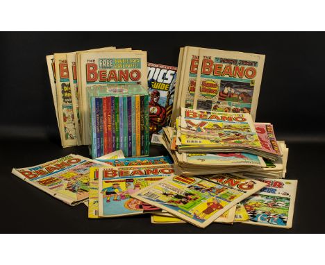 Collection of Vintage Comics &amp; Books comprising;  a huge collection of comics including Bunty 1987/88; Dandy 1988-1992; B
