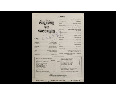 Graham Hill - motor racing autograph on film, original press release "Caravan to Vaccares."