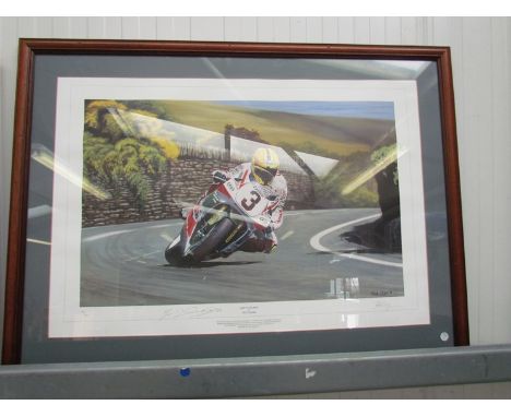 A limited edition framed and glazed print by Rod Organ entitled 'Joey's Island' No. 128/500 bearing signatures Rod Organ and 