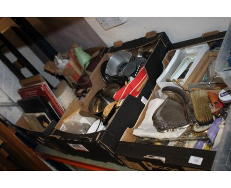 THREE BOXES OF VINTAGE ITEMS AND KITCHENALIA