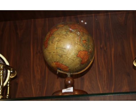 A VINTAGE 'GEOGRAPHIA' 8 INCH TERRESTRIAL GLOBE 