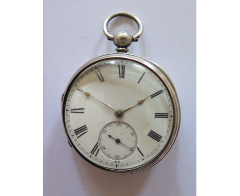 Victorian Silver Cased Pocket Watch by W.A. Davies CARMARTHEN, fusee movement no. 3016, London 1863, needs attention