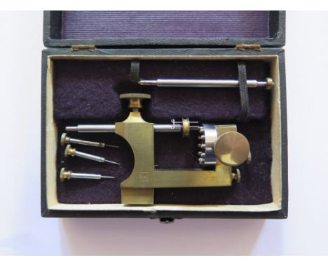 A Cased Watchmaker's Tool