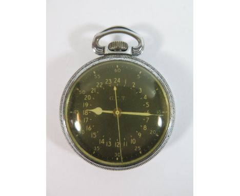 A G.C.T. Military Pocket Watch by Hamilton Watch Co. with 22 jewel movement numbered 4992B, needs attention