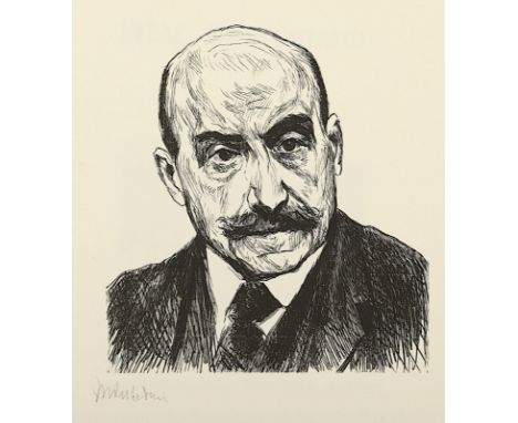 LIEBERMANN, Max, "Dreißig Holzschnitt-Zeichnungen", Fritz Heyder, Berlin, 1922, nummeriert 104/400, Portrait-Frontispiz von L