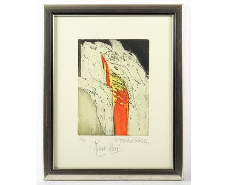 GÜLER, Mehmet, "Robert Kreis", Original-Farbradierung, 20 x 14,5, nummeriert 6/33, handsigniert und datiert '03, R. 