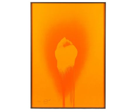 PIENE, Otto, "Orange yellow first", Farbserigrafie, 100 x 69, nummeriert 109/150, handsigniert und datiert '72, Rottluff 132,