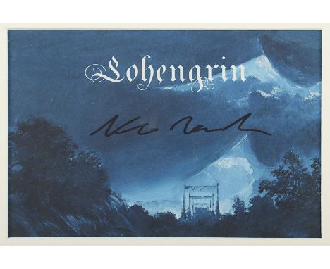 RAUCH, Neo, "Bühnenbild Lohengrin", 2018, Farboffset, 14 x 19, handsigniert, R. 