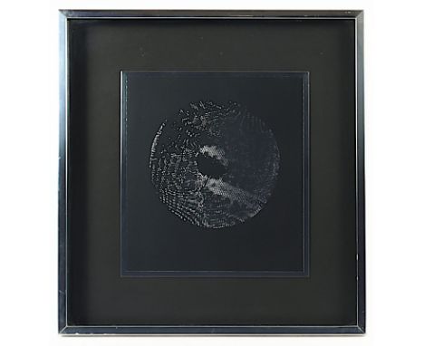 MACK, Heinz, "Silbersonne", Serigrafie und Prägedruck auf Aluminiumfolie, 48 x 45 (Gesamt), nummeriert 76/100, unten rechts h