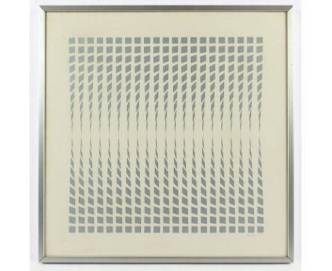 UNBEKANNT, Farbsiebdruck, 40 x 38, nummeriert, handsigniert und datiert 1975, R. 