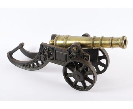 MODELLKANONE, Eisenguss, Bronze, L 47, deutsch, 19.Jh. 