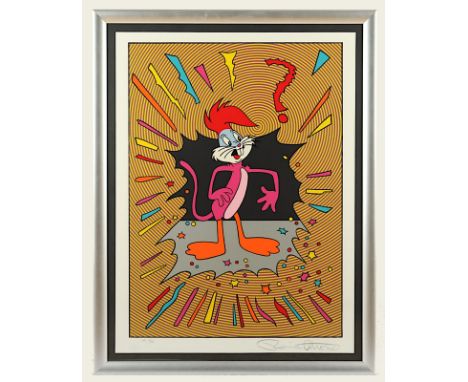 CUTRONE, Ronnie (1948-2013), "Identitäts-Krise - Bugs Bunny identity crisis", Farbserigrafie, ca. 91 x 66, nummeriert HC 18/3