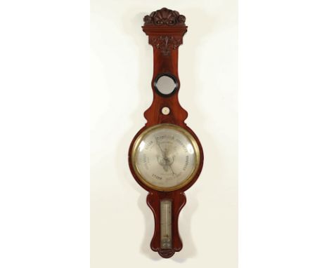 BAROMETER, Mahagoni, H 110, NIEDERLANDE, 2.H.19.Jh. 