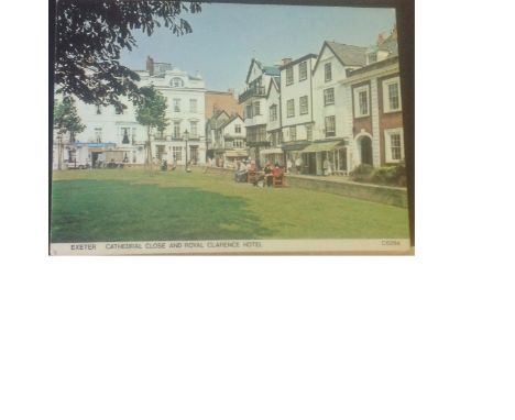 GB postcard collection 100 cards some vintage stored in a brown album. Good condition 