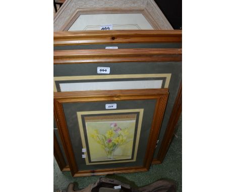 English School (contemporary)A study of Daffodils and Narcissiwatercolour, framed and glazed; two others similar; a signed li
