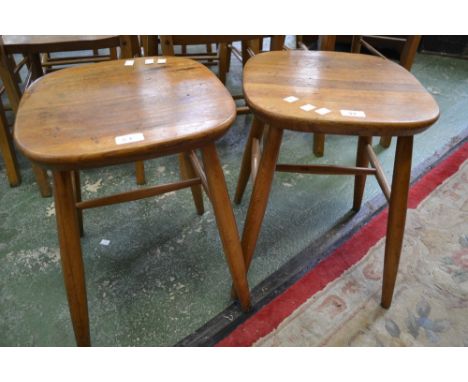 A pair of Ercol stools