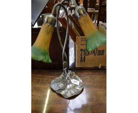An Art Nouveau Tiffany style lamp