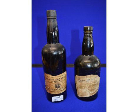 Two Period Whisky Bottles by Mackay, and The Army & Navy Society