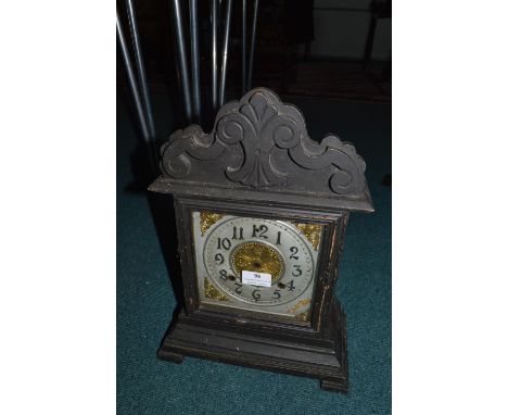 Pine Framed Mantel Clock for Spares/Repair