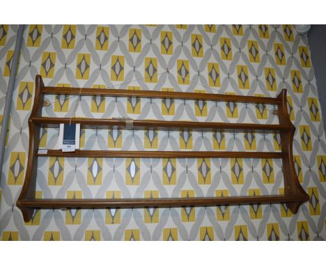 Ercol Wall Plate Rack with Original Ticket
