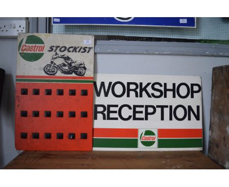 Two Castrol Garage Signs