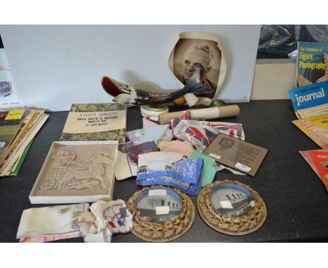 Vintage Souvenirs of the Titanic, Silk Handkerchiefs, and a Hull City Rach Carter Poster