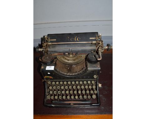 Vintage Cast Iron Typewriter by Rolo