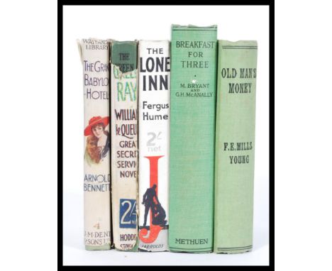 A selection of early 20th Century novels to include ' The Grand Babylon Hotel' by Arnold Bennett published by Dent &amp; Sons