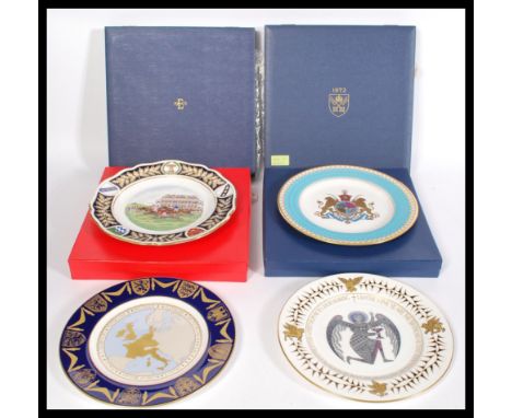 A selection of Spode commemorative plates a commemorative plate for the enlargement of the European community on the 1st of J