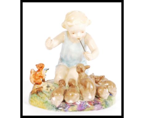 A Royal Worcester figure, Woodland Dance, modelled by F G Doughty, 10.5cm high, printed marks in black to the base, model num