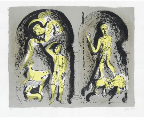 John Piper (British, 1903-1992)The Annunciation to the Shepherds (Levinson 222) Lithograph printed in colours, 1973, on wove,