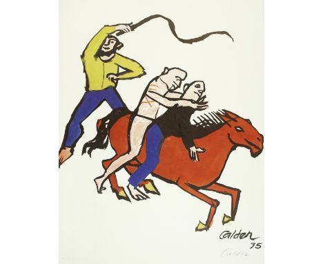 Alexander Calder (American, 1898-1976)Flight from Tyranny Offset lithograph, 1975, on wove, signed, inscribed 'HC' and number