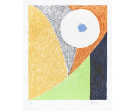 Duncan Grant (British, 1885-1978)Interior Lithograph printed in colours, 1973, on T.H. Saunders, signed and numbered 38/90 in
