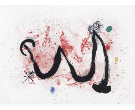 Joan Miro (Spanish, 1893-1983)La Danse du Feu (The Fire Dance) (Mourlot  341) Lithograph printed in colours, 1963, on wove, s