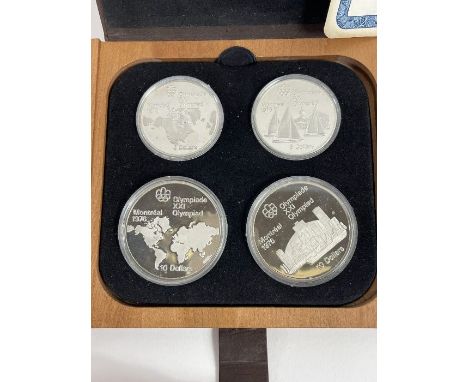 A sterling silver Olympic coin proof set, for the Canada Olympics 1972